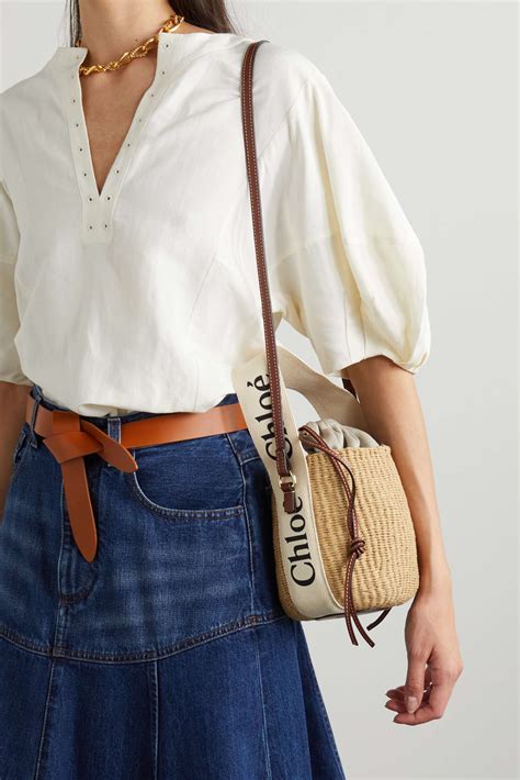 chloe raffia bag|chloe woody small tote bag.